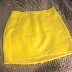 J.Crew Yellow Wool Skirt